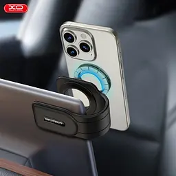 Автотримач XO C145 Magnetic Velcro Bracket Чорний - мініатюра 5