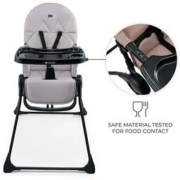 Стільчик для годування Kinderkraft Binci Grey (KHBINC00GRY0000) - мініатюра 5