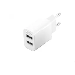 Зарядний пристрій XO L109 2.4A/2USB White - мініатюра 2