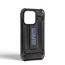 Чехол для Apple iPhone 15 Pro, Panzer, черный, противоударный, бронированный, милитари, панель-накладка, защита всего корпуса, защита дисплея и камеры, термополиуретан (TPU) + поликарбонат (PC), ArmorStandart (ARM73740) - мініатюра 2