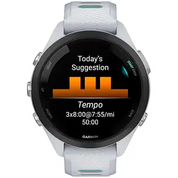 Смарт-годинник Garmin Forerunner 265S Black Bezel with Whitestone Case and Whitestone/Neo Tropic Silicone Band (010-02810-54) - мініатюра 5