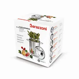 Каструля Barazzoni для спаржі, овочів і макаронів 16 см 4.2 л (487051016) - мініатюра 3