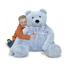 М'яка іграшка Melissa&Doug Великий плюшевий ведмедик, блакитний, 76 см х 69 см (MD3983)