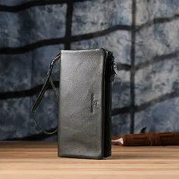 Зручний гаманець для жінок з ременем з натуральної шкіри ST Leather 23104 зелений - мініатюра 9