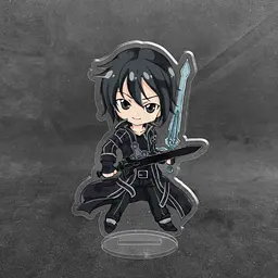 Акрилова колекційна фігурка Аніме: Чібі Chibi Sword Art Online, Майстри Меча Онлайн SAO Кіріто 10 см - мініатюра 2