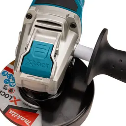 Шліфмашина кутова акумуляторна Makita DGA519Z (125 мм, 3000-8500 об/хв, BL, LXT, X-LOCK, без акумуляторів та зарядного пристрою) - мініатюра 6