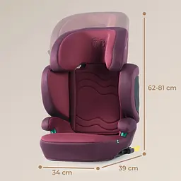 Автокрісло Kinderkraft Xpand 2 i-Size Cherry Pearl червоне KCXPAN02RED0000 (00-00305186) - мініатюра 7