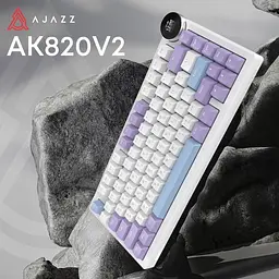 Клавіатура Ajazz AK820 V2 White Peach Switch Purple/White/Blue (AK820-V2-WP-PWB) [175695] - мініатюра 5