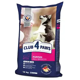Сухой корм для щенков всех пород Club 4 Paws Premium 14 кг курица (B4530101)