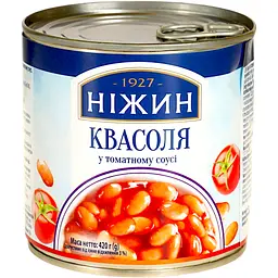 Квасоля Ніжин у томатному соусі 420 г з/б (943019) - мініатюра 2