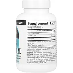 Цитрулін Source Naturals L-Citrulline 1000 мг 60 таблеток - мініатюра 5