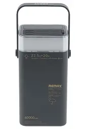 Повербанк Remax RPP-596 Power Bank 40000mAh PD20W+QC22.5W Чорний (2104619443)