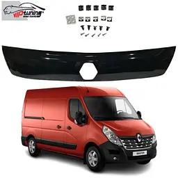 Дефлектор капоту мухобійка для Renault Master 2010- Євро Кріплення (Vip Tuning)