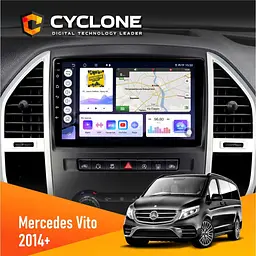 Штатна магнітола Mercedes-Benz Vito (W447) 2014+ Cyclone C10-011 4x64, DSP Cyclone (НФ-00005255)