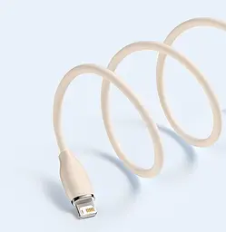 Кабель Baseus Jelly Liquid Silica Gel Fast Charging Data Cable USB to Lightning 2.4A 1.2m CAGD000004 Pink - мініатюра 4