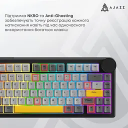 Клавіатура Ajazz AK820 V2 Coconut Flake Switch (AK820-V2-CF-PWB) - мініатюра 13