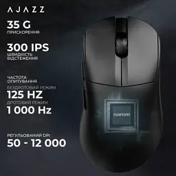 Мишка Ajazz AJ179 V2 MAX Wireless/Bluetooth/USB Black (AJ179-V2-MAX-B) - мініатюра 10