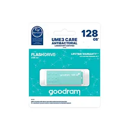 USB флеш накопичувач Goodram 128GB UME3 Care Green USB 3.2 (UME3-1280CRR11) - мініатюра 3