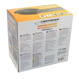 Вафельниця-сендвічниця-гриль 3-в-1 Esperanza EKT006K black - мініатюра 7