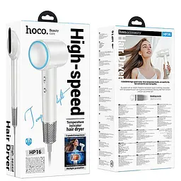 Фен для волосся Hoco HP16 Power Dry (1650W) White - мініатюра 6