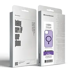 Чохол ArmorStandart Y23 MagSafe для Apple iPhone 14 Plus Transparent Purple - мініатюра 4