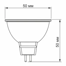 Лампочка TITANUM LED MR16e 6W GU5.3 4100K (VL-MR16e-06534) - мініатюра 2