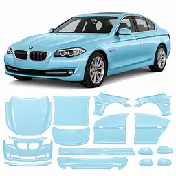 Антигравійна захисна бронеплівка за лекалами для BMW 5 Series F10 2010-2013 - повний кузов