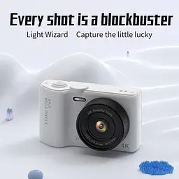 Andoer 4K Цифрова камера для дітей підлітків Wi-Fi Цифрова відеокамера 64MP 3-дюймовий фліп-екран 16-кратний цифровий зум - мініатюра 7