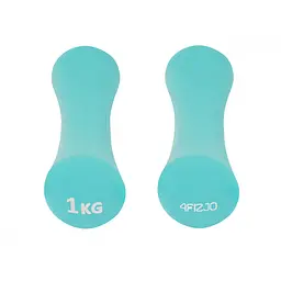 Гантелі вінілові 4FIZJO 2 x 1 кг 4FJ0190 (P-5907739312006) - мініатюра 4