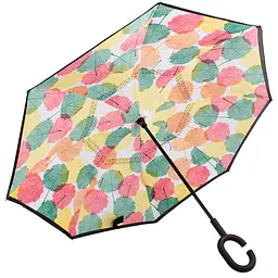 Жіноча парасолька-палиця механічна Art Rain 108 см біла - мініатюра 3