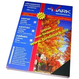 Обкладинка для палітурки bindMARK карт. Кантри А4 230г/м2 (100 шт.) черная (41702)