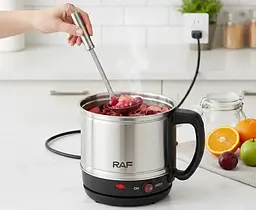 Електрокаструля / Кухонна міні рисоварка RAF R5430 / Каструля-скороварка 1, 5 л 600 W - мініатюра 7