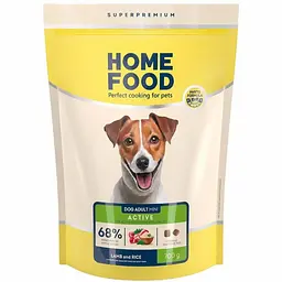 Сухий корм для активних собак та юніорів Home Food Adult Mini малих порід з ягнятиною та рисом 700 г