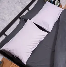 Набір наволочок Moon&Star Бязь Gold Люкс Orchid Gray 50х50 см 2 шт - мініатюра 2