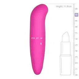 Міні-вібратор для точки G Easytoys, рожевий, 12 х 2.5 см - мініатюра 4