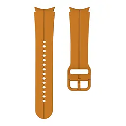 Браслет Five Classic для Samsung Galaxy Watch 4 - жовто-гірчичний ширина кріплення 20мм силікон Watchbands (W10-9WB90250090) - мініатюра 4