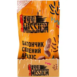 Батончик Food Mission солений арахіс 40 г  - мініатюра 3
