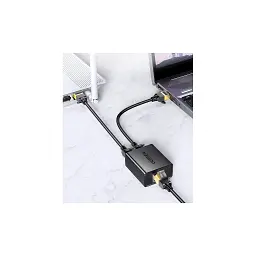 Розгалужувач CM210 RJ-45 1 to 2 Ethernet Converter, 2 шт/пак Black Ugreen (50923) - мініатюра 2