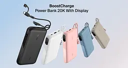 Belkin Акумулятор портативний літій-іонний Power Bank 20000мА·рік, 20Вт, з дисплеєм, чорний - мініатюра 2