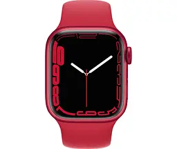 Смарт-годинник Apple Watch Series 7 GPS 41mm Red Aluminum Case with Red Sport Band [MKN23] [60278] - мініатюра 2