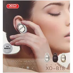 Бездротова моно гарнітура XO B18 Bluetooth mini золотиста - мініатюра 5