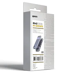 Хаб USB-C ArmorStandart For MacBook M-Series HD4K+LAN+PD+3USB+TF/SDcard Grey (ARM69367) - мініатюра 3