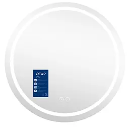 Дзеркало Qtap Mideya (MI6) кругле з LED-підсвіткою Touch, антизапотіванням QTMIDR100049003 - мініатюра 3