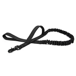 Повідець для собак Harness 100-150см, банджі-повідець з двома ручками Чорний