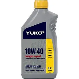 Олива моторна Yuko Vega Synt 10W-40 API SL/CF 1 л (1030)