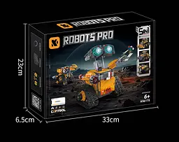 Конструктор робот програмований STEM-робот WALL-E 5 в 1 Robots  PRO з пультом і додатком робот-трансформер Валлі для дітей на радіокеруванні, 673 деталі - мініатюра 9