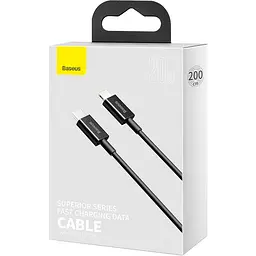 Кабель Baseus Superior Series Cable Type-C to Lightning 20W 2m CATLYS-C01 Black - мініатюра 5