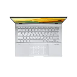 Ноутбук ASUS Zenbook 14, 14" 2.8K сенсорний екран, Intel Core i9 13900H pana la 5.4 GHz, 16 GB RAM LPDDR5, 1 TB SSD, Intel UHD графікою, Windows 11 Home, Foggy сріблястий 1 TB - мініатюра 4