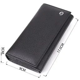 Жіночий вертикальний гаманець із натуральної шкіри ST Leather 17,5х9х3 см acs0029690 - мініатюра 3