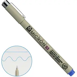 Лінер Pigma Micron (0.3) 0.35 мм Синій Sakura